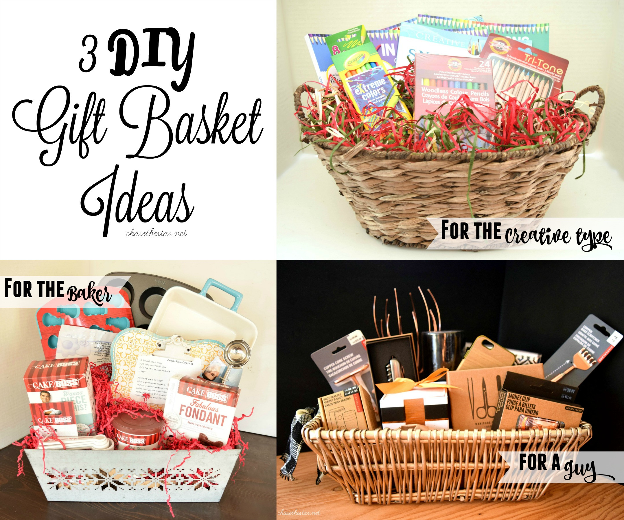 Christmas Gift Basket Theme Ideas
 3 DIY Gift Basket Ideas