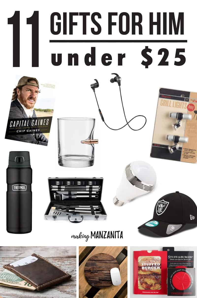 Christmas Gift Ideas For Him Under $25
 11 Gifts For Him Under $25 Making Manzanita