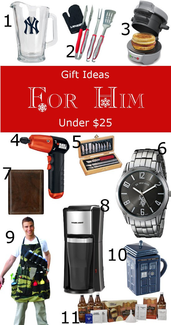 Christmas Gift Ideas For Him Under $25
 2016 $25 and Under Gift Guide for Everyone