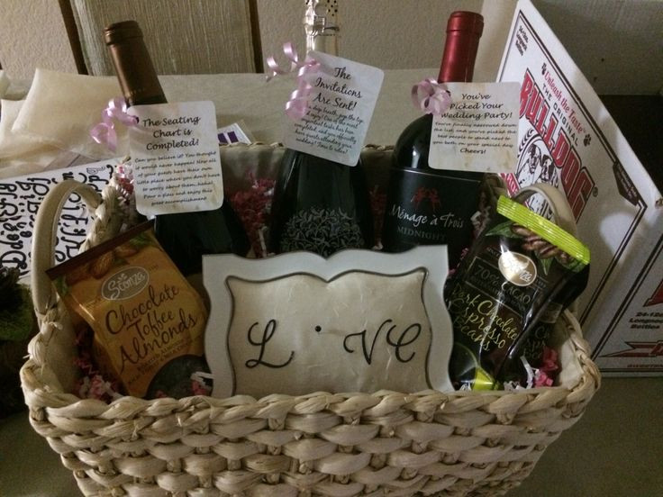 Christmas Gift Ideas For Newly Engaged Couple
 Engagement party t basket for a great couple
