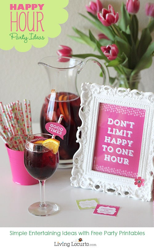 Christmas Happy Hour Party Ideas
 Happy Hour Party Ideas with Free Printables