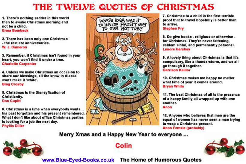 Christmas Humor Quotes
 Funny Christmas Quotes QuotesGram