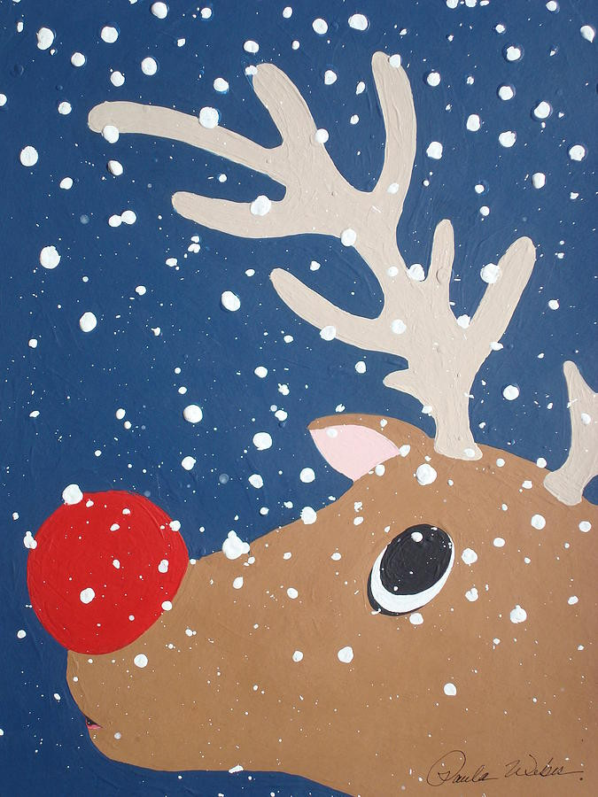 Christmas Painting Ideas For Kids
 RETRO KIMMER S BLOG RUDOLPH THE RED NOSED REINDEER THE