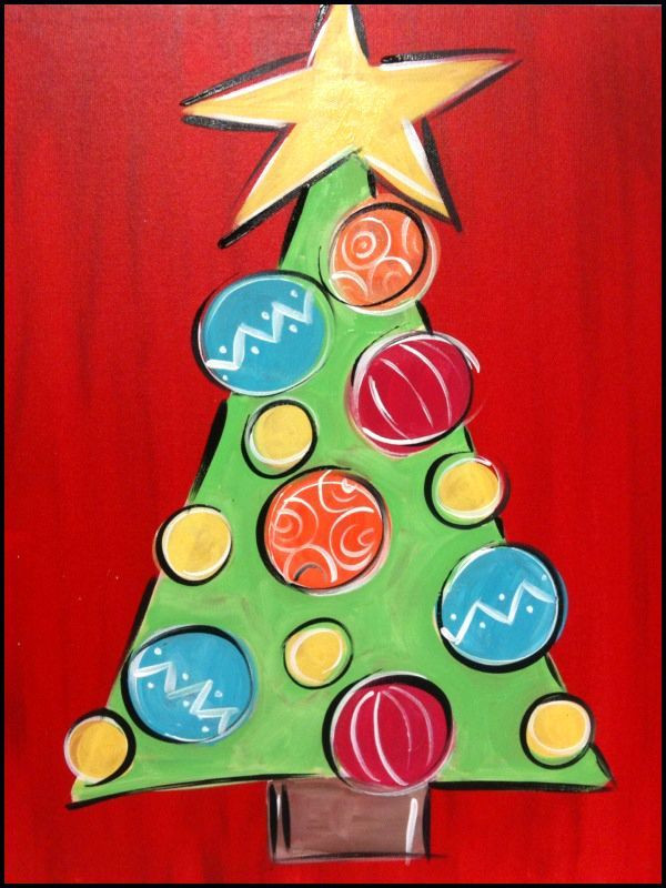 Christmas Painting Ideas For Kids
 18 Easy Christmas Canvas Painting Ideas for Kids mybabydoo