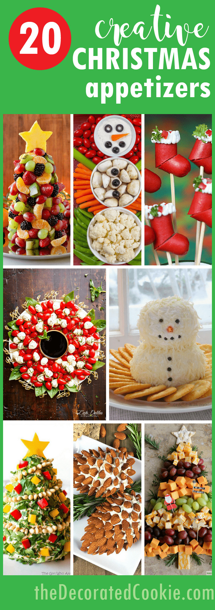 Christmas Party Appetizers Pinterest
 20 creative Christmas appetizers The Decorated Cookie