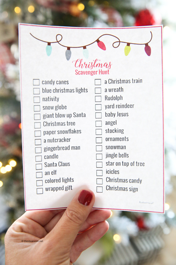 Christmas Party Scavenger Hunt Ideas
 Christmas Scavenger Hunt Printable The Idea Room