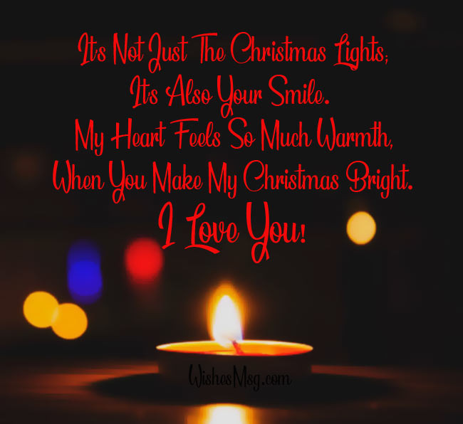 Christmas Quotes For Him
 65 Romantic Christmas Wishes For Loved es WishesMsg