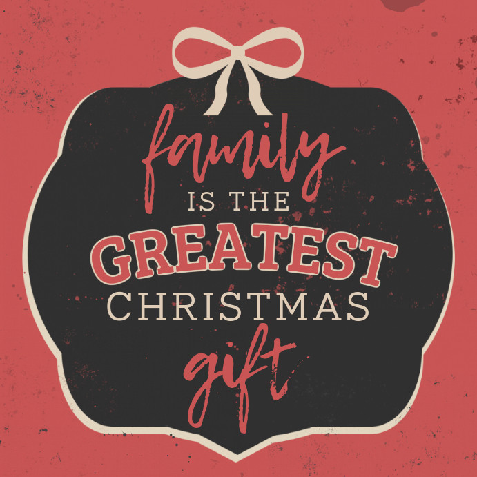 Christmas Quotes For Instagram
 Christmas Family Quote Instagram Post Template