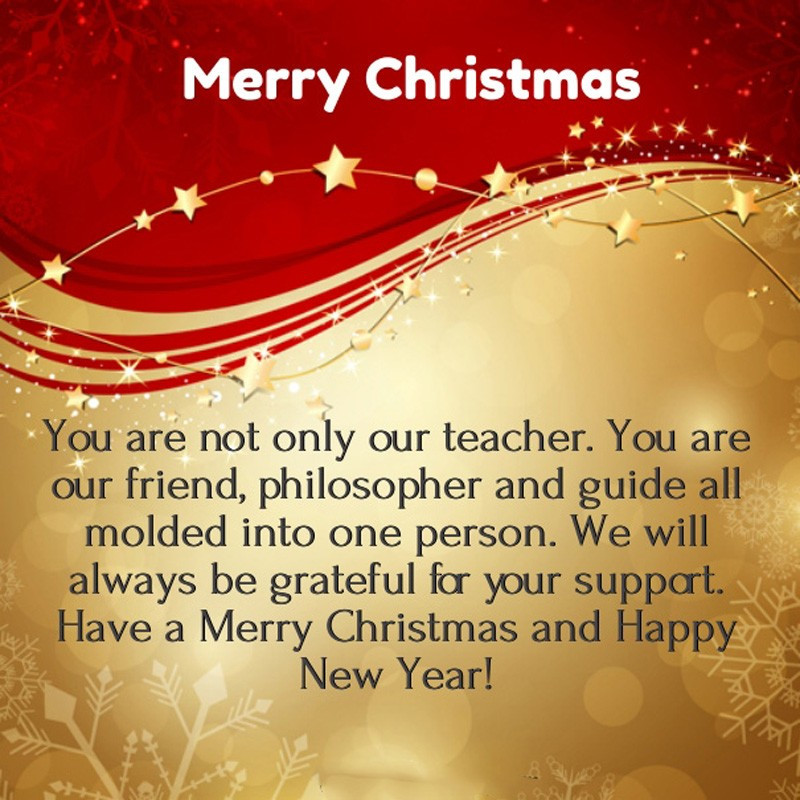 Christmas Quotes For Teacher
 40 Christmas Message for Teachers to Make Them Happy