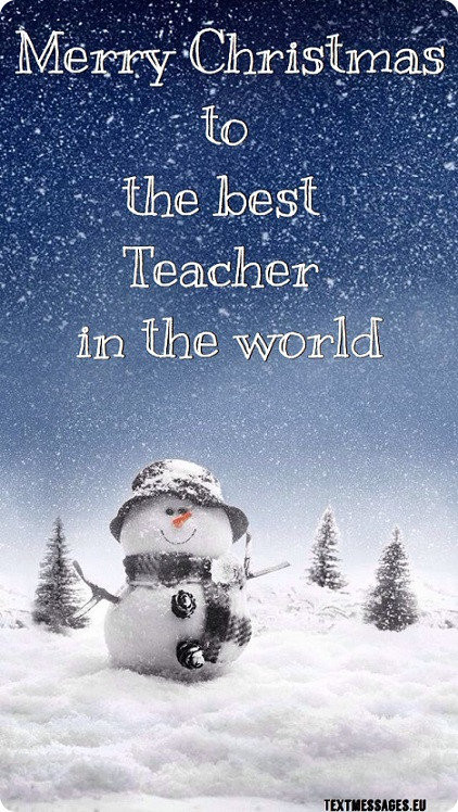 Christmas Quotes For Teacher
 Merry Christmas Wishes For Teacher With