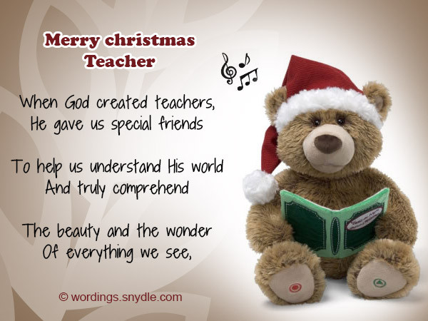 Christmas Quotes For Teacher
 Christmas Messages for Teachers – Wordings and Messages