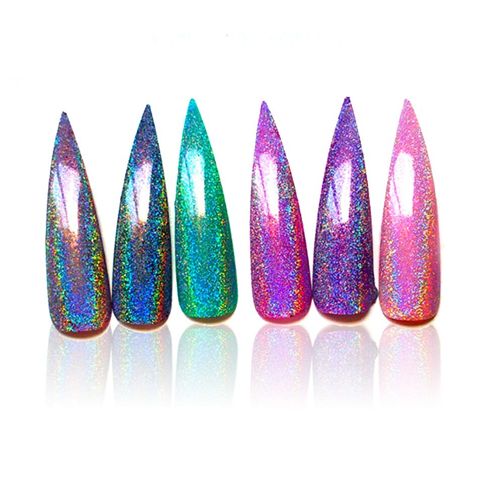 Chrome Glitter Nails
 Holographic Nail Powder Pigment for Nail Laser Mirror