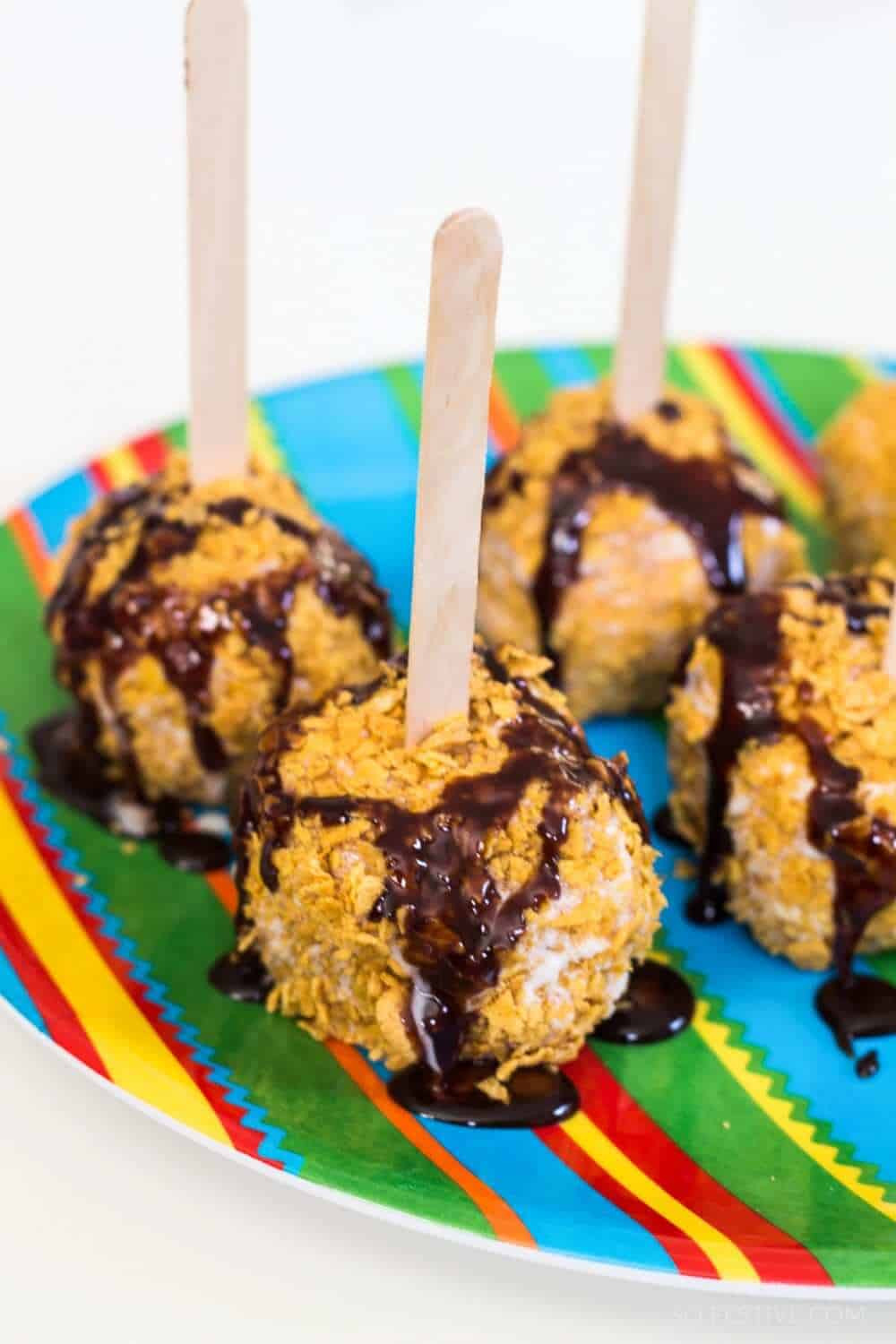 Cinco De Mayo Desserts Ideas
 Healthy Mexican Fried Ice Cream a Stick So Festive