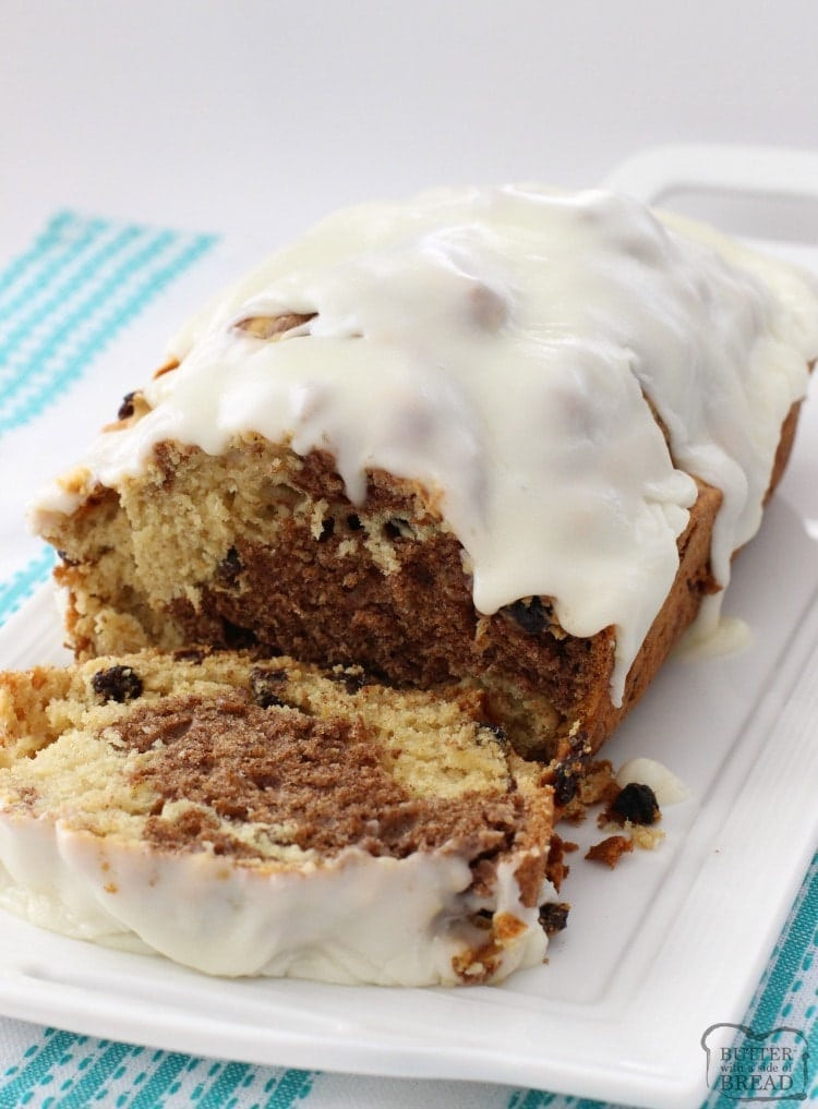 Cinnamon Raisin Quick Bread
 SWEET CINNAMON RAISIN BREAD Butter with a Side of Bread