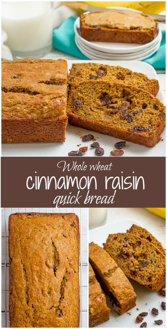 Cinnamon Raisin Quick Bread
 Easy whole wheat cinnamon raisin bread Family Food on