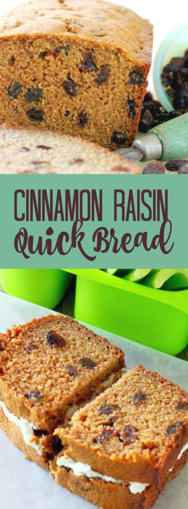 Cinnamon Raisin Quick Bread
 Cinnamon Raisin Quick Bread Foodtastic Mom