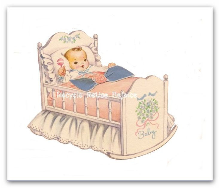 Classic Baby Gifts
 Vintage Baby Digital Image 1950s Baby Gift Card Download