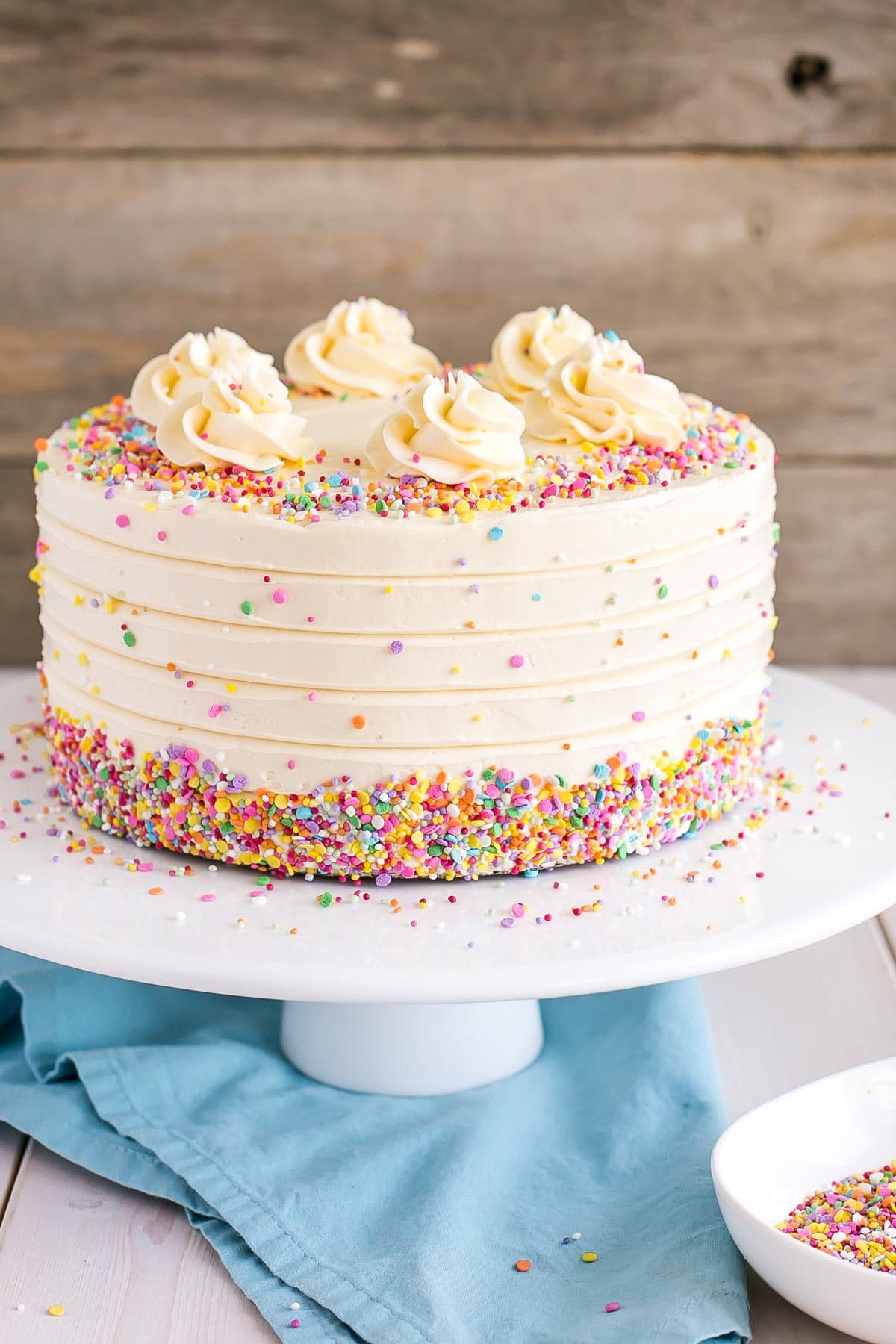 Classic Birthday Cake Recipes
 Vanilla Cake With Vanilla Buttercream
