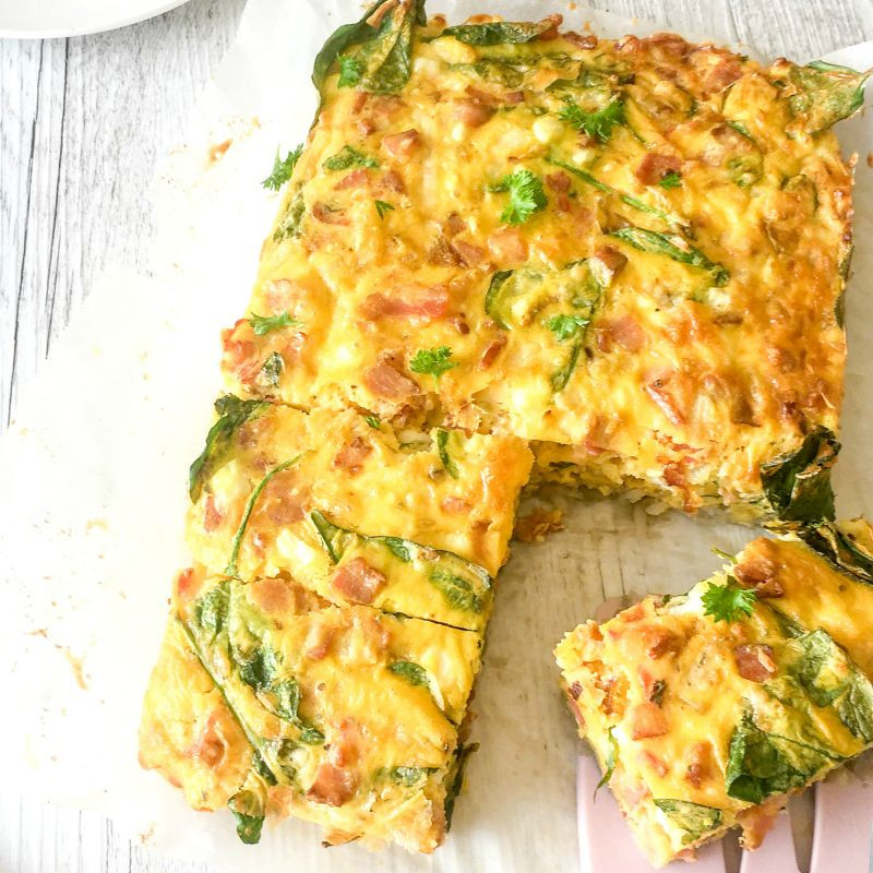 Clean Eating Breakfast Casserole
 Spinach Bacon & Hashbrown Breakfast Casserole Clean