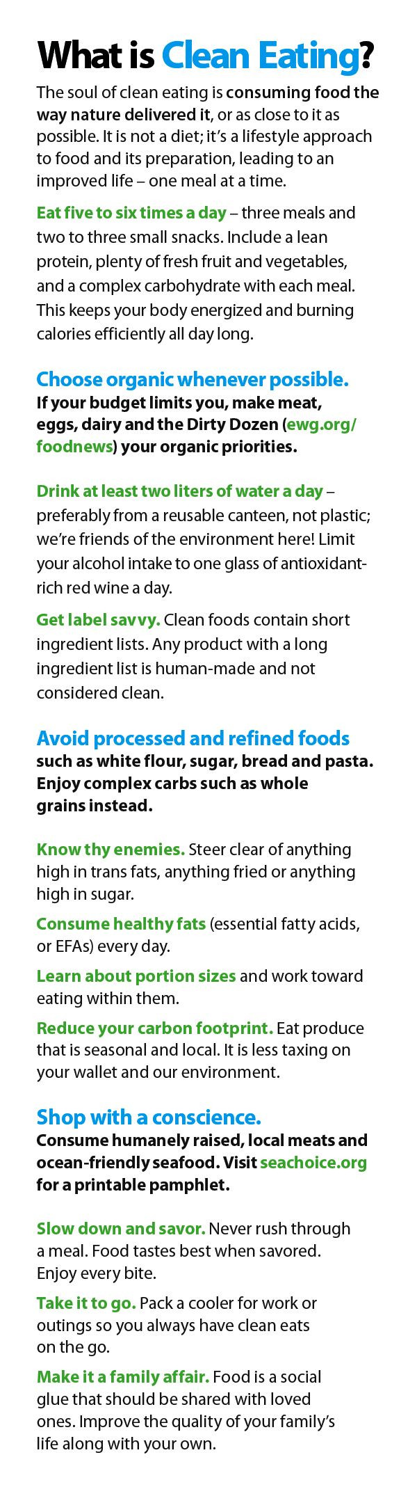 Clean Eating Guidelines
 Confused about clean eating Here are the guidelines to