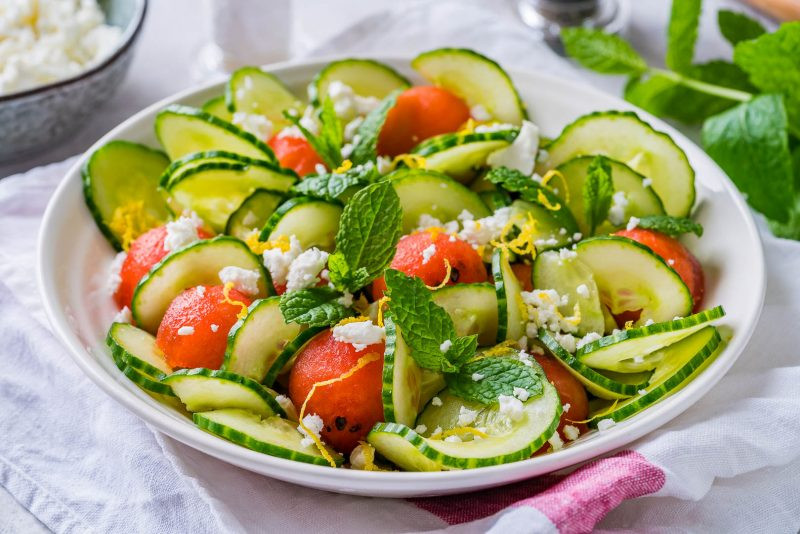 Clean Eating Summer Recipes
 Feel Lighter with this Fresh Cucumber Watermelon Summer