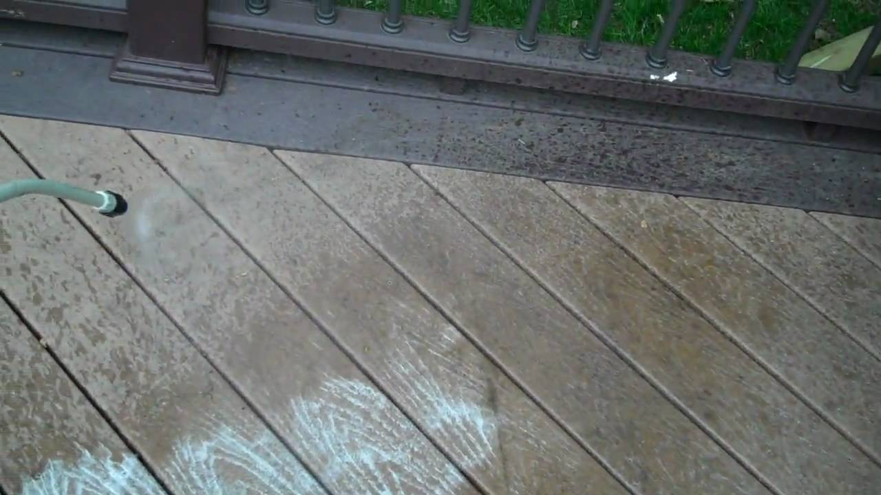 Cleaning A Painted Deck
 How to Clean a posite Deck wmv