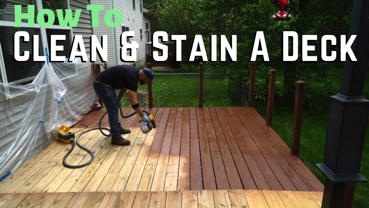 Cleaning A Painted Deck
 How To Clean And Stain A Deck