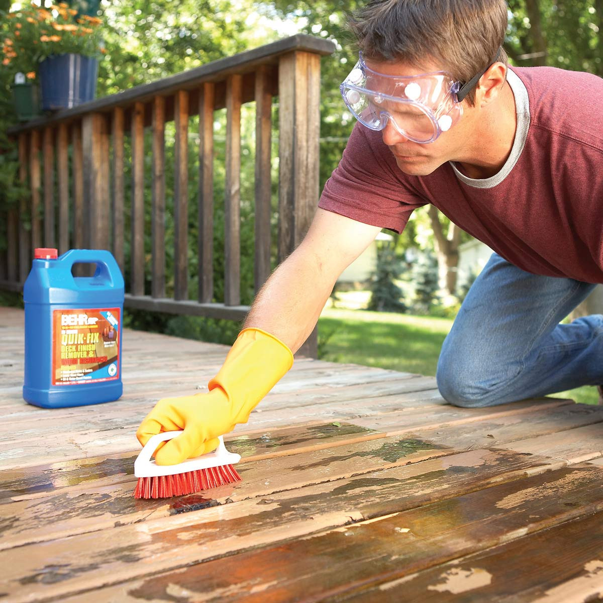 Cleaning A Painted Deck
 How to Remove Flaking Deck Stain