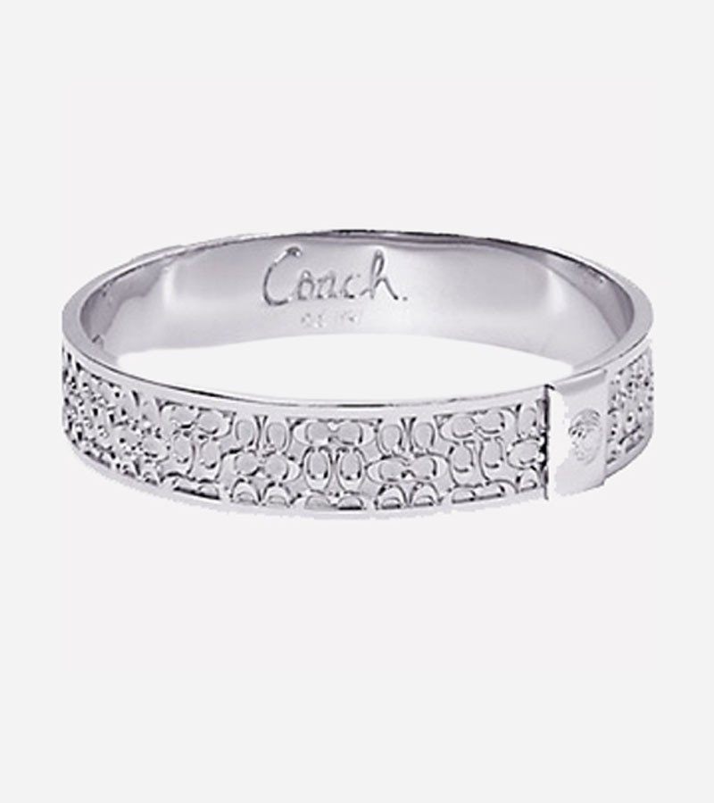 Coach Bangle Bracelet
 Coach Signature Silver Bangle Bracelet and similar items