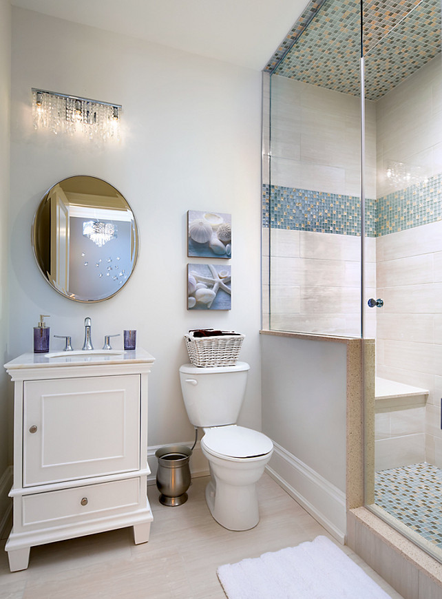 Coastal Bathroom Decor
 Family Home with Sophisticated Interiors Home Bunch