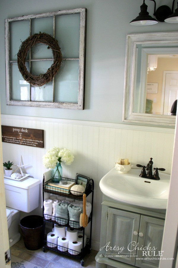 Coastal Bathroom Decor
 Coastal Farmhouse Bath Reveal Artsy Chicks Rule