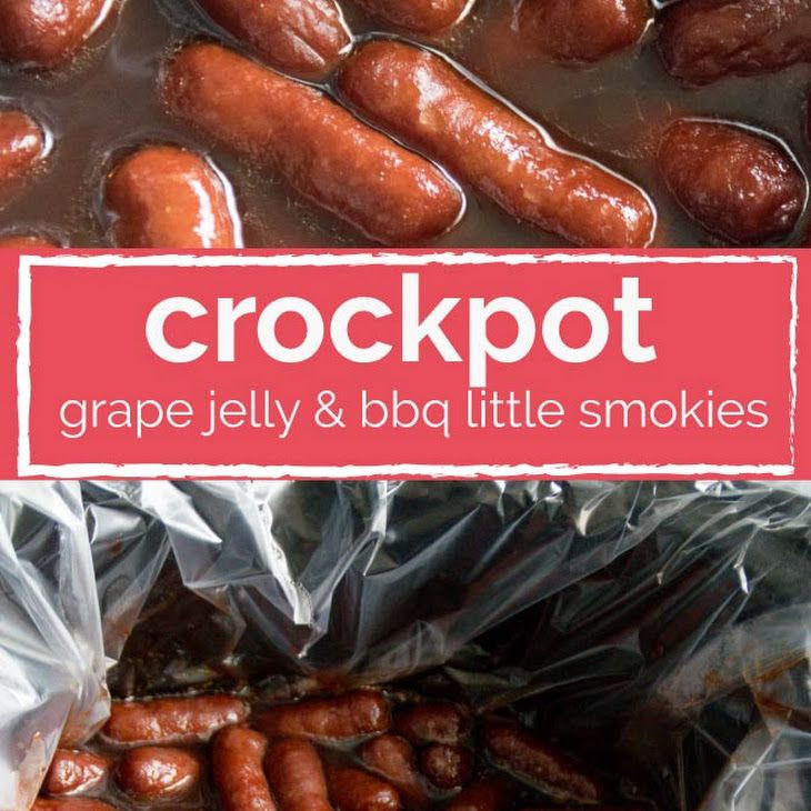 Cocktail Weenies With Grape Jelly And Bbq Sauce
 Crockpot Grape Jelly & Bbq Little Smokies