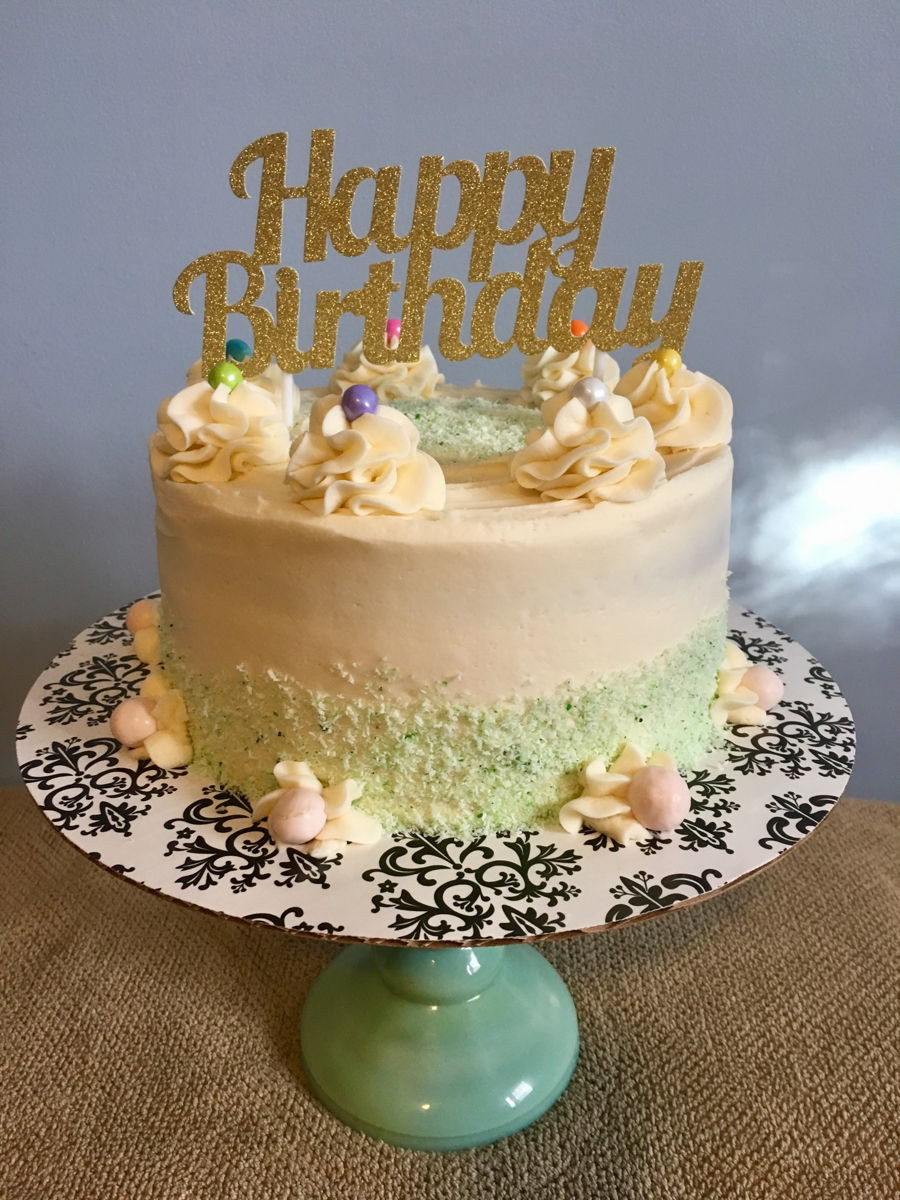 Coconut Birthday Cake
 Coconut Lemon Birthday Cake CakeCentral