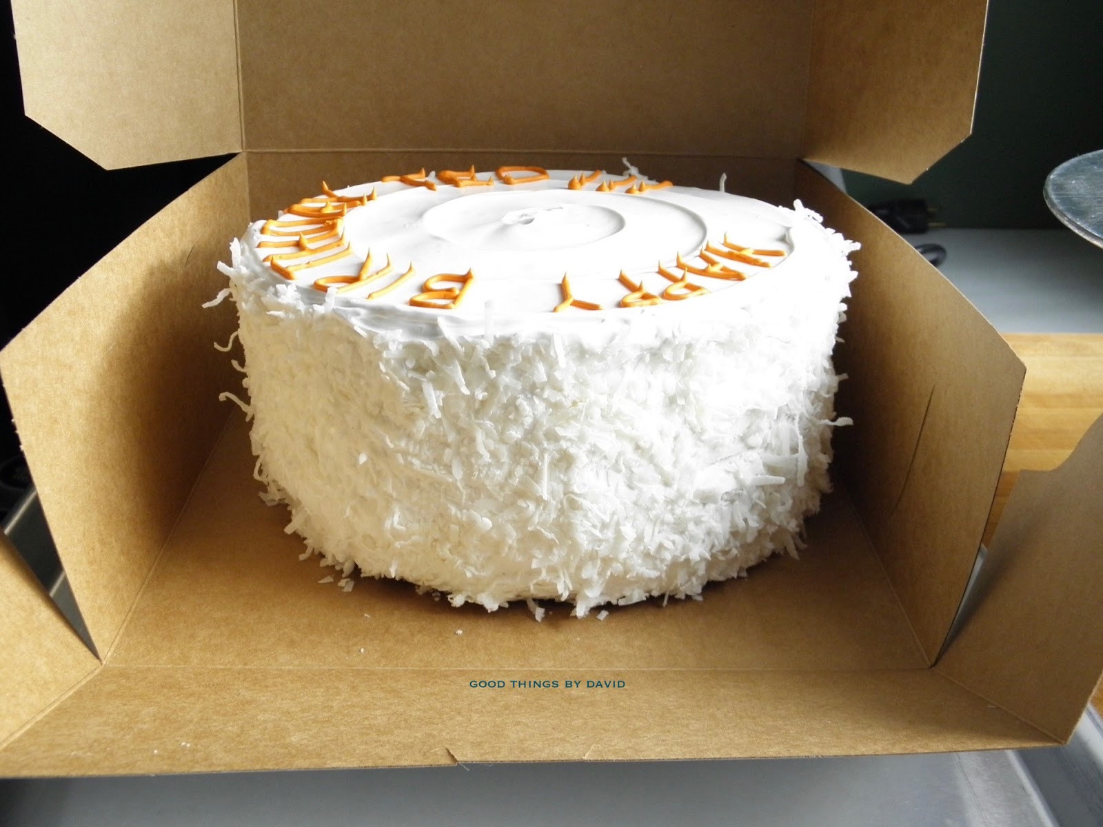 Coconut Birthday Cake
 Good Things by David Coconut Birthday Cake