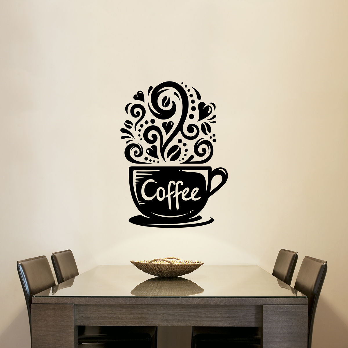 Coffee Wall Decor Kitchen
 Coffee Cups Kitchen Wall Tea Sticker Vinyl Decal Art