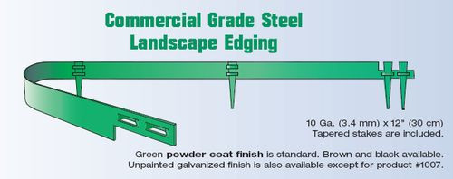 Col-Met Steel Landscape Edging
 Col met mercial Grade Steel Landscape Edging