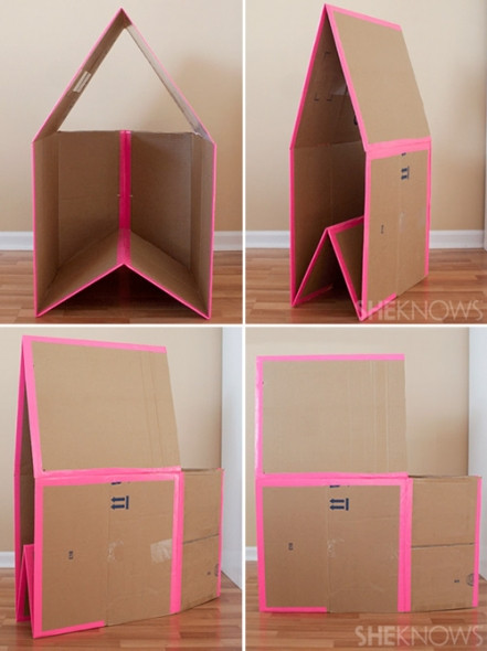 Collapsible Box DIY
 DIY Collapsible Cardboard House – Milomade