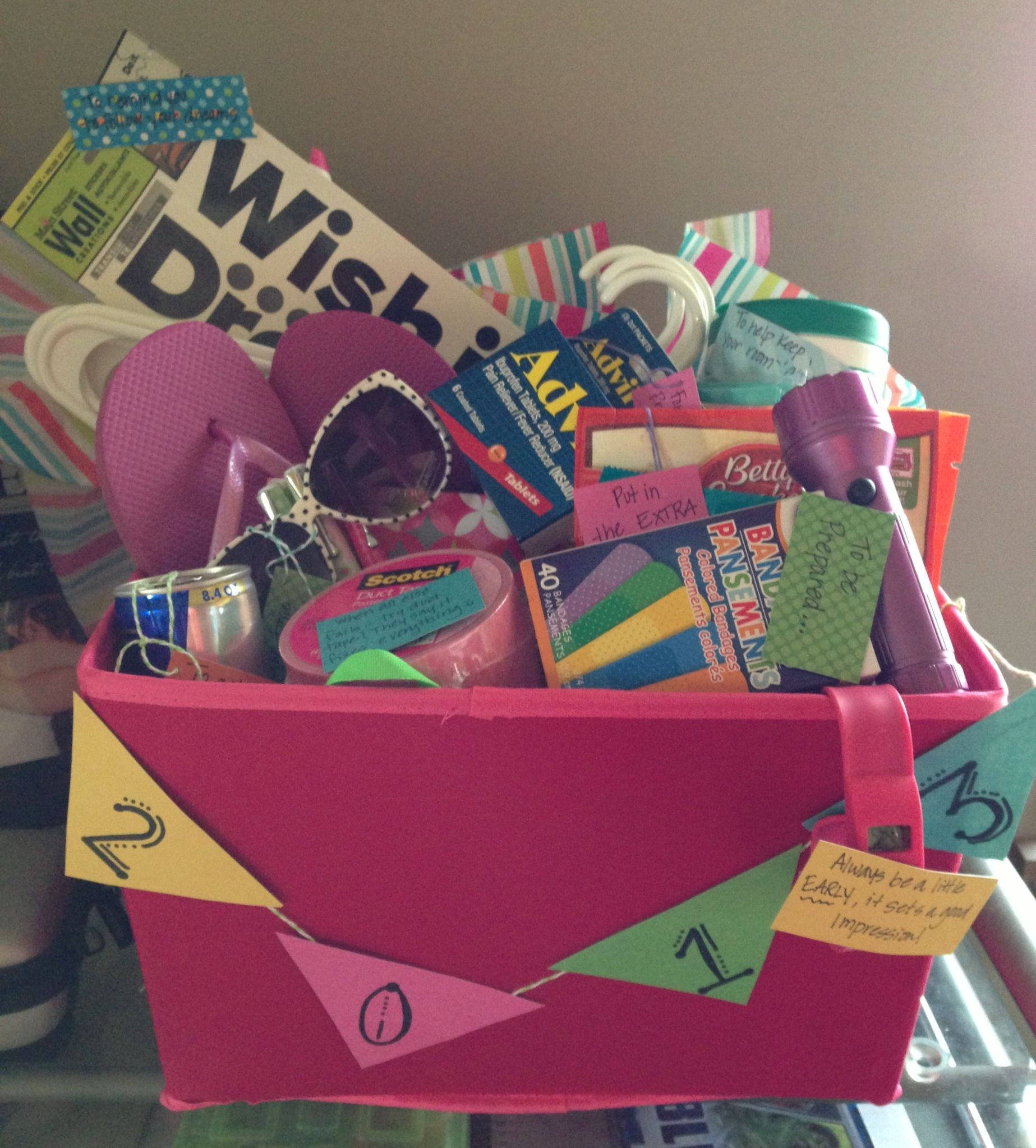 College Graduation Gift Basket Ideas
 Graduation t basket college survival and tips basket