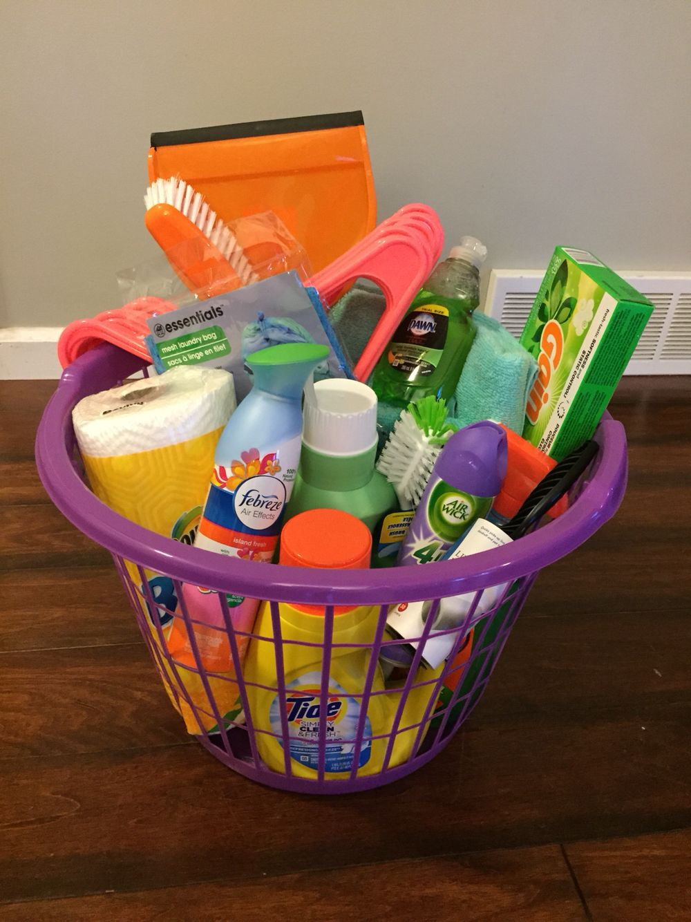 College Graduation Gift Basket Ideas
 Graduation creative cleaning laundry basket t Great