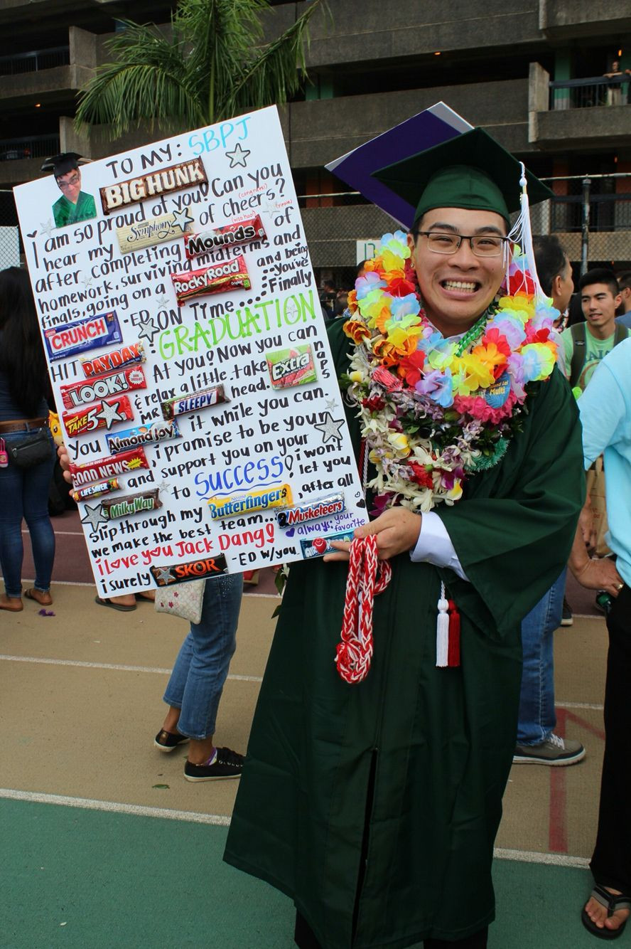 College Graduation Gift Ideas For Boyfriend
 Graduation candy board Made this for my boyfriend when