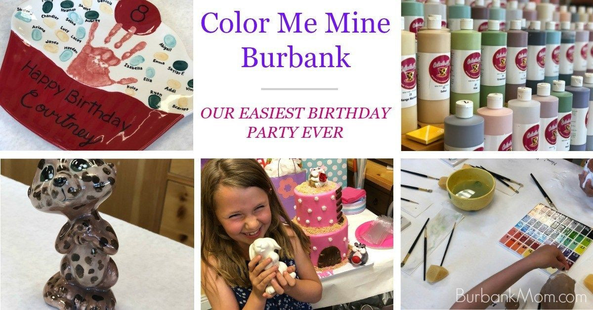 Color Me Mine Birthday Party
 Color Me Mine Burbank Made Our Birthday Party Very Easy