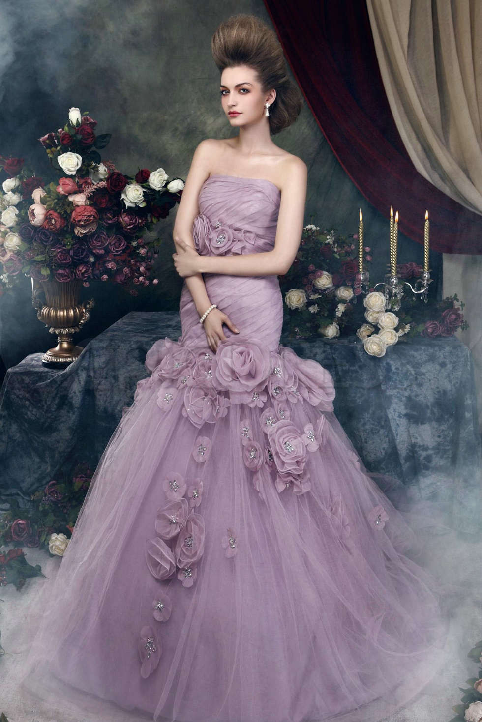 Colored Wedding Gown
 So Charming on a Purple Wedding Gown
