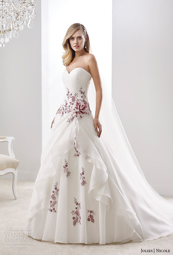 Colored Wedding Gown
 Nicole Jolies Collection 2016 — Colored Wedding Dresses