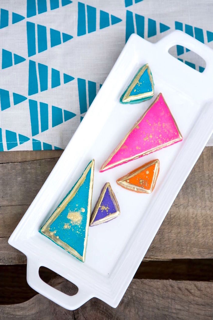 Colorful Graduation Party Ideas
 Kara s Party Ideas Colorful Geometric Graduation Party