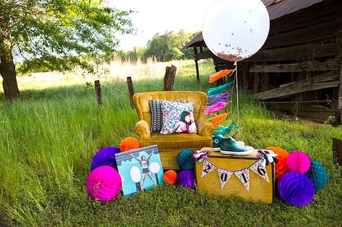 Colorful Graduation Party Ideas
 Kara s Party Ideas Colorful Geometric Graduation Party