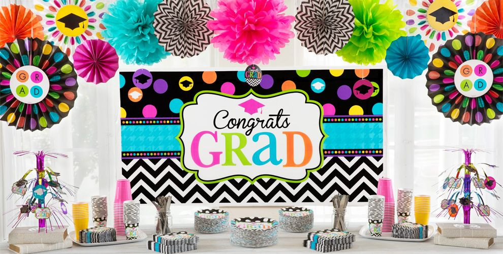 Colorful Graduation Party Ideas
 Colorful mencement Graduation Party Supplies Party City