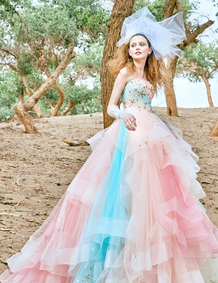 Colorful Wedding Dress
 10 Cool Ideas of Colorful Bridal Dresses for Wedding and