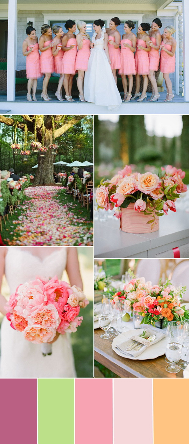 Colorful Weddings
 Five Popular Shades of Pink Color Ideas for your Dream