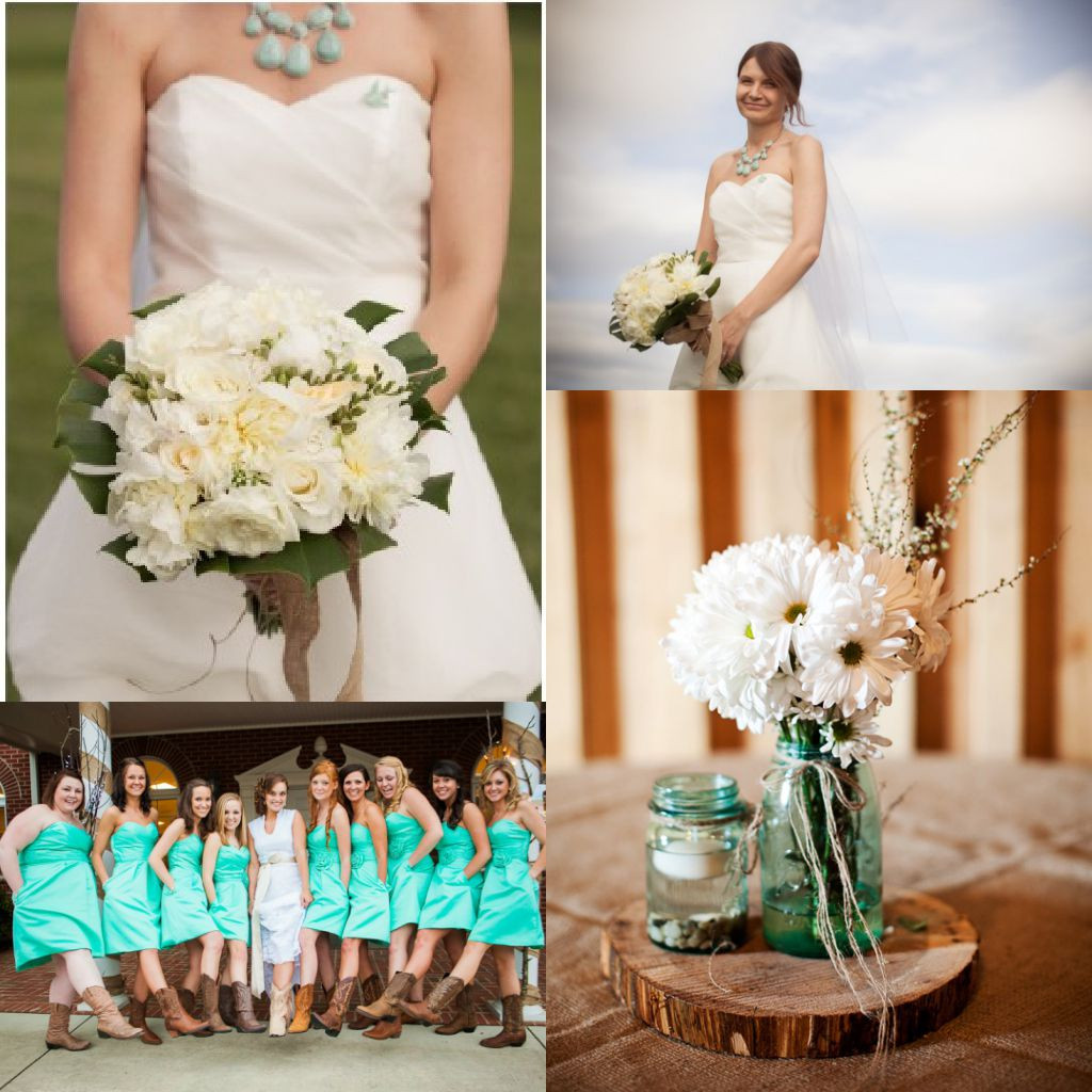 Colorful Weddings
 Turquoise Wedding Ideas Rustic Wedding Chic