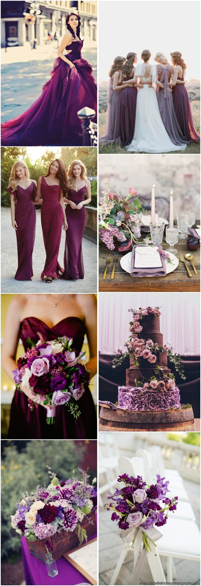 Colorful Weddings
 45 Plum Purple Wedding Color Ideas Deer Pearl Flowers